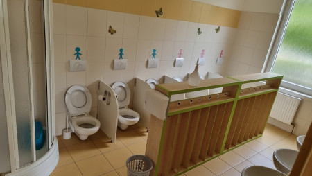 Dětská koupelna třídy Motýlků